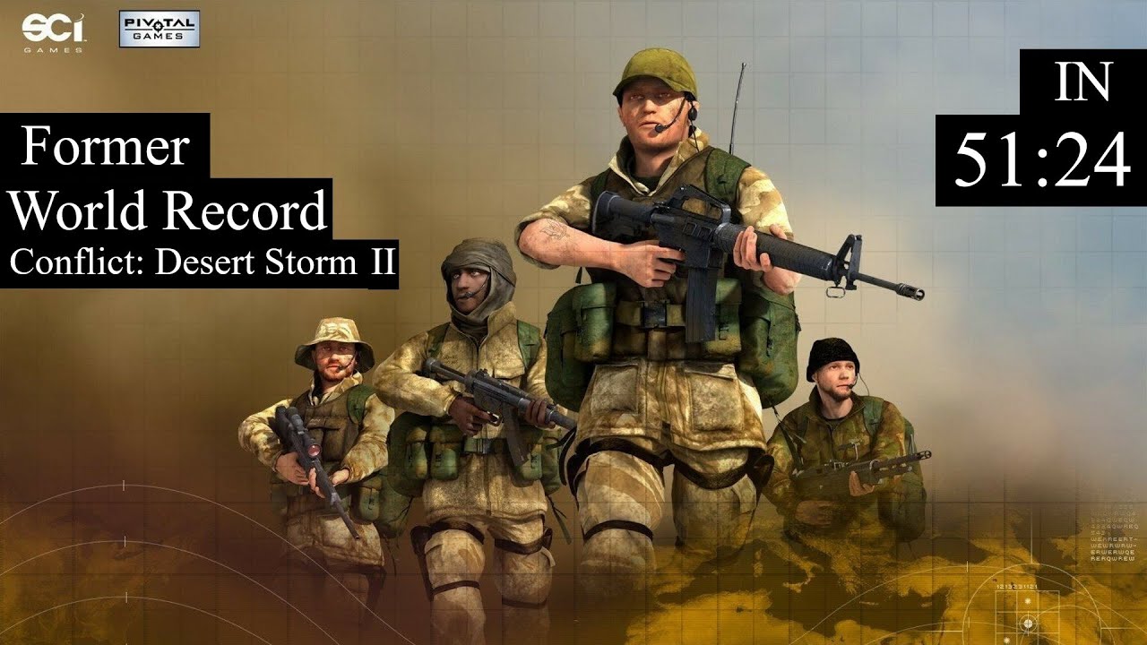 Conflict: Desert storm 2 In 51:24 [Former World Record]