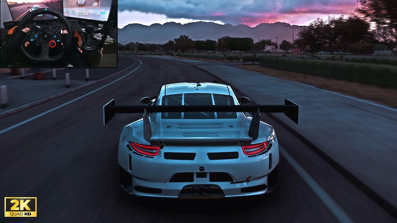 Porsche  911 GT3 R  - Forza Horizon 5 | Logitech G29 Steering Wheel