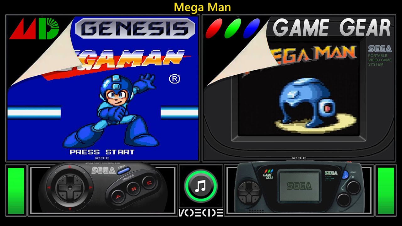Mega Man (Sega Genesis vs Game Gear) Real Hardware Comparison