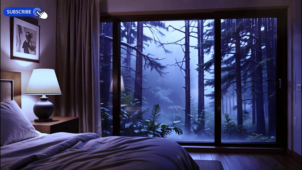 Quiet Forest Rain & Soft Piano 🎹 Calm Mind Before Bed