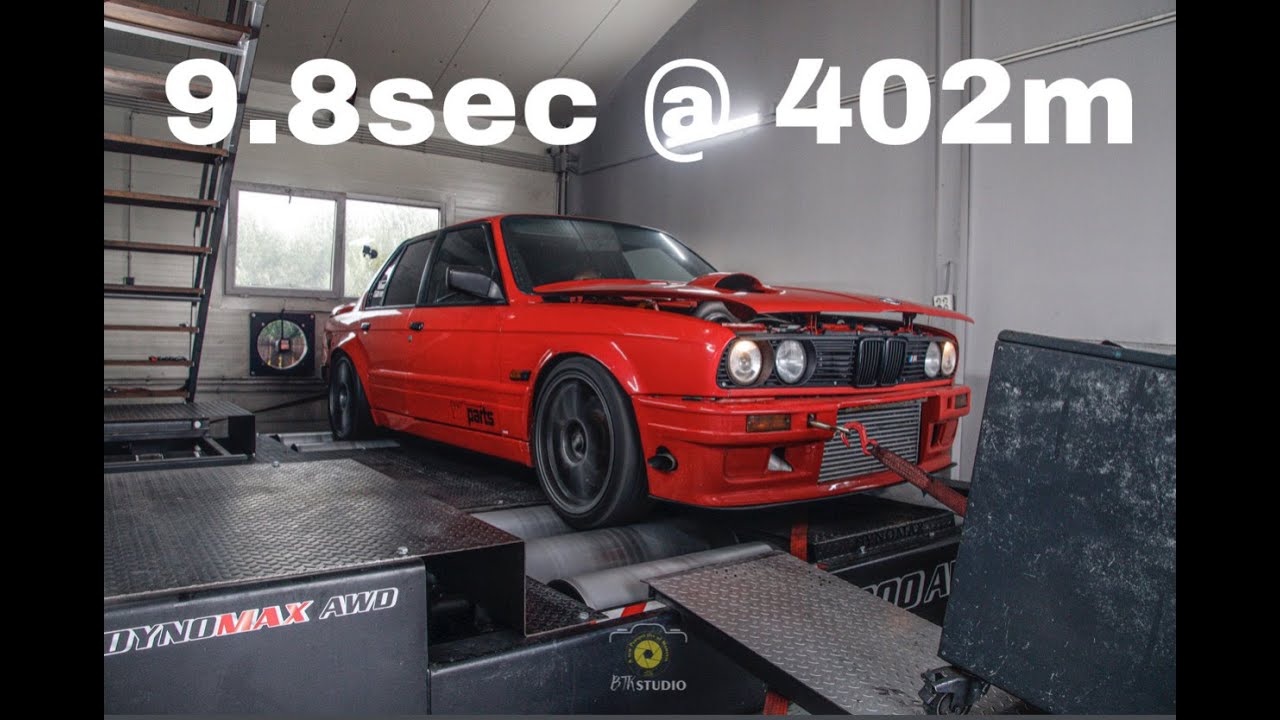 BMW E30 Turbo 1000+ HP and 9.8sec@402M - Wrt-Parts.ro
