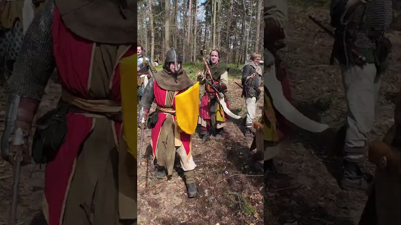 EPIC First Person BATTLECAM | Sword & Crossbow #larp #shortsvideo