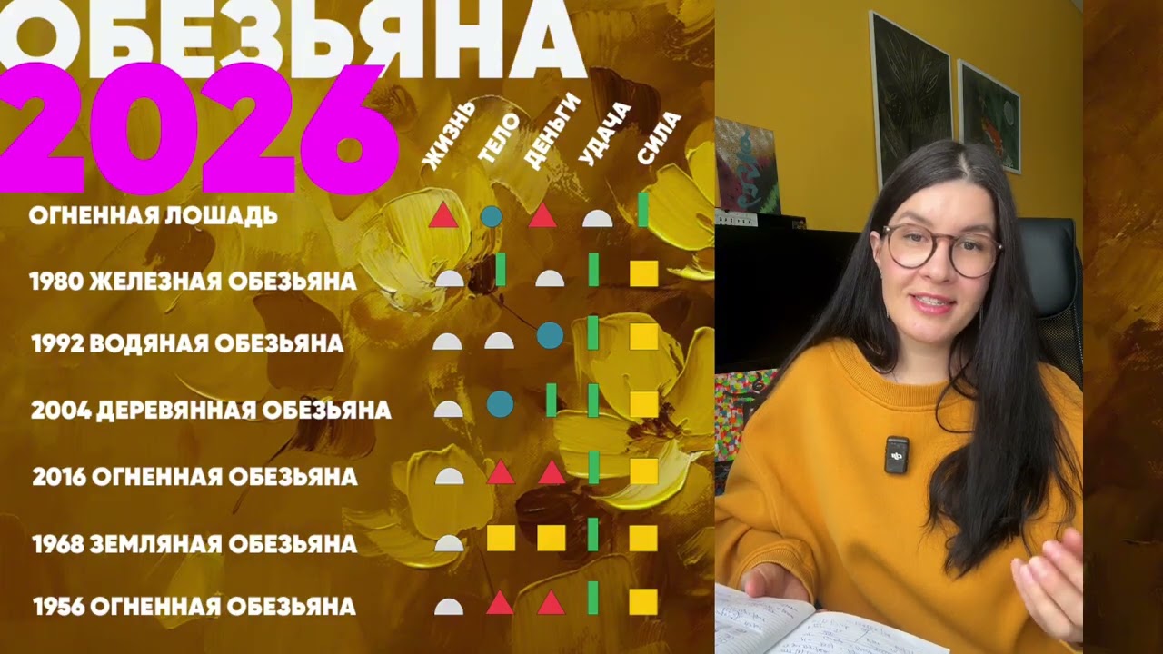 Год огненной лошади для обезьян: 1980, 1992, 2004, 2016,    1968, 1956