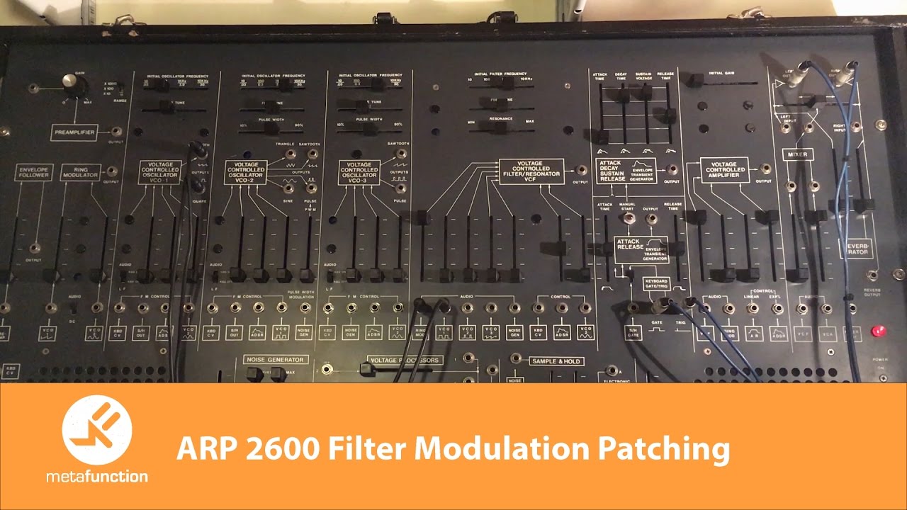 ARP 2600 Filter Modulation Patching