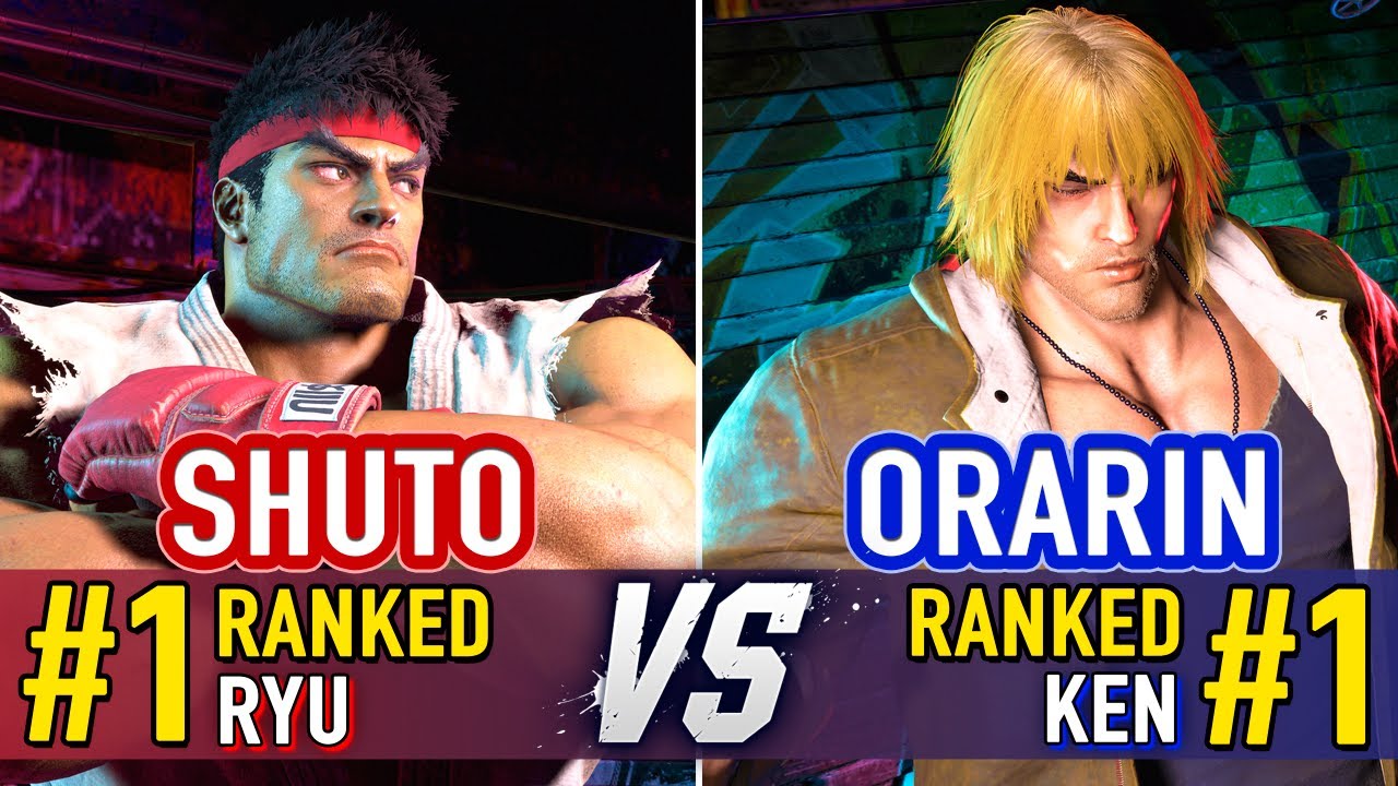 SF6 🤜 Shuto (#1 Ranked Ryu) vs Orarin (#1 Ranked Ken) 🤛 Street Fighter 6 High Level Gameplay