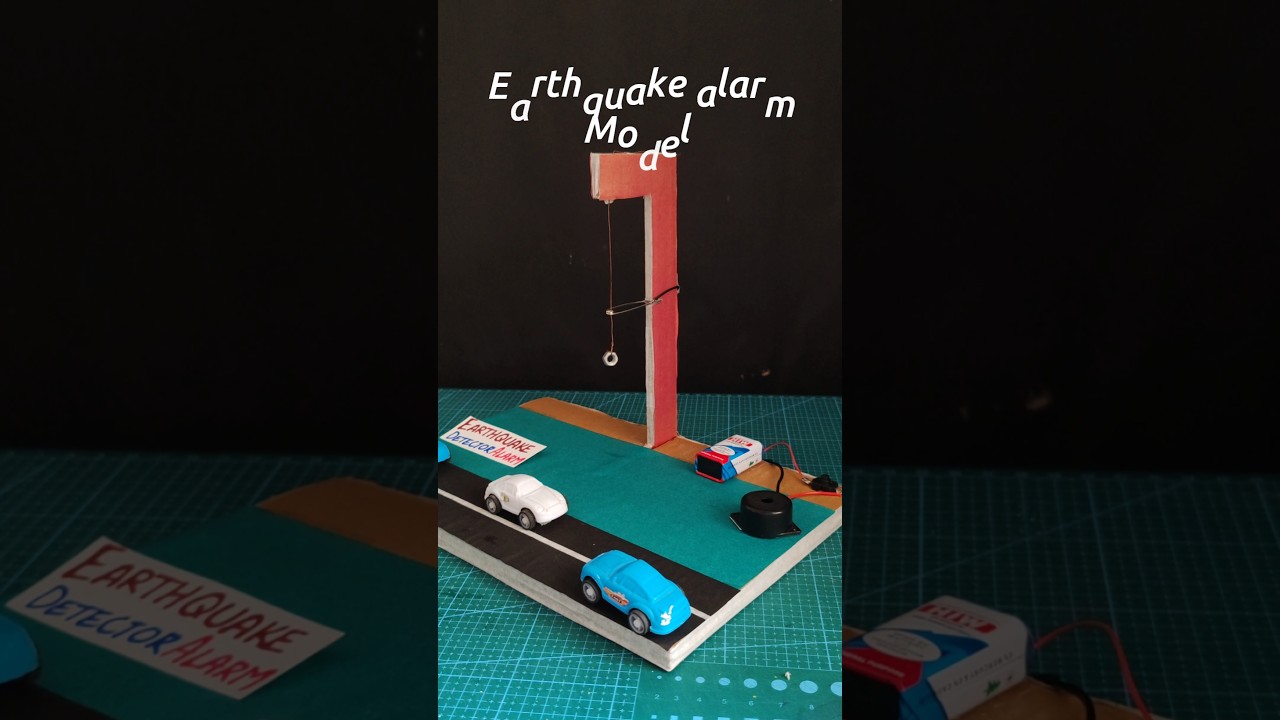 Earthquake detector alarm working model science project | #youtubeshorts #shortfeed