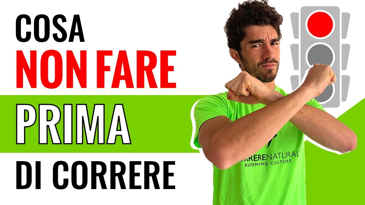 Cosa NON fare prima di correre: gli errori più comuni