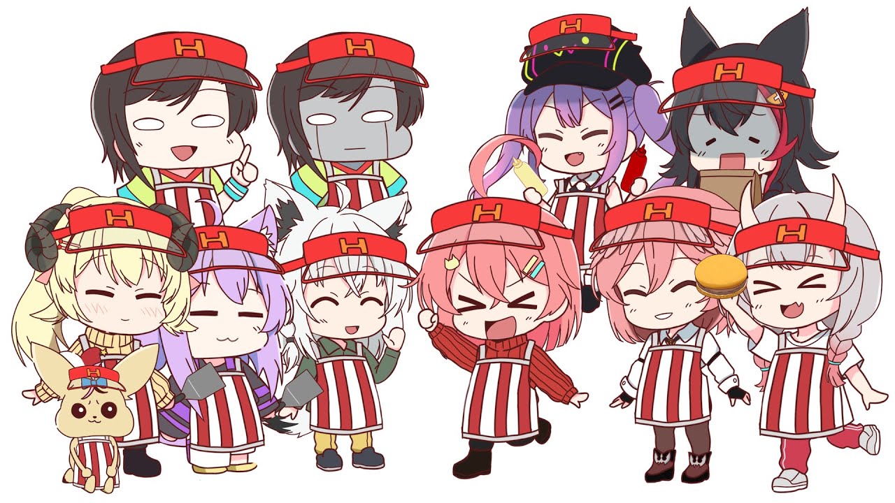 【手描き】面白シーンを一気見！手描きホロナルド総集編！【さくらみこ／白上フブキ／百鬼あやめ／大空スバル／大神ミオ／猫又おかゆ／角巻わため／常闇トワ／尾丸ポルカ／鷹嶺ルイ／ホロライブ／切り抜き動画】