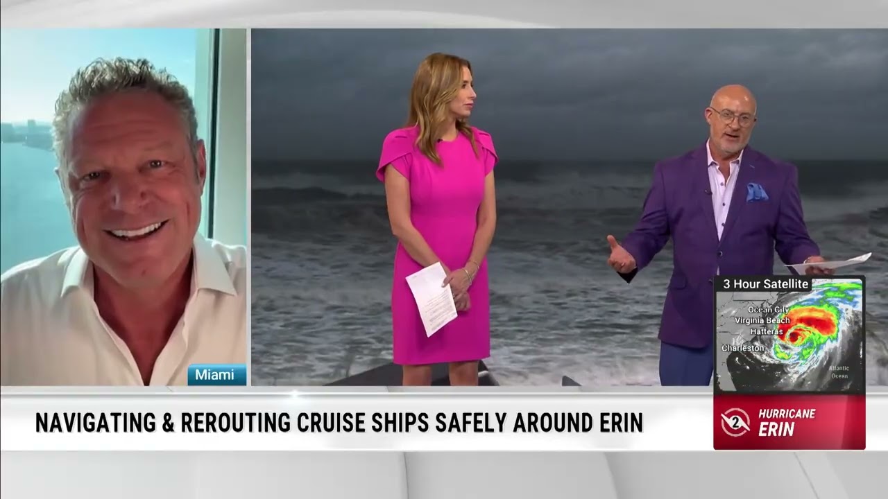 The Weather Channel AM Headquarters James Van Fleet on Hurricane Erin impacts to Cruise Ships