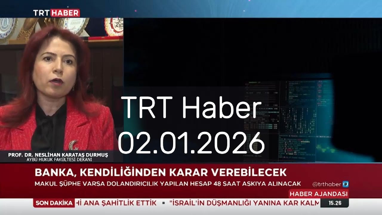 TRT Haber 02.01.2026 Bilişim suçlarıyla mücadelede yeni dönem başladı.