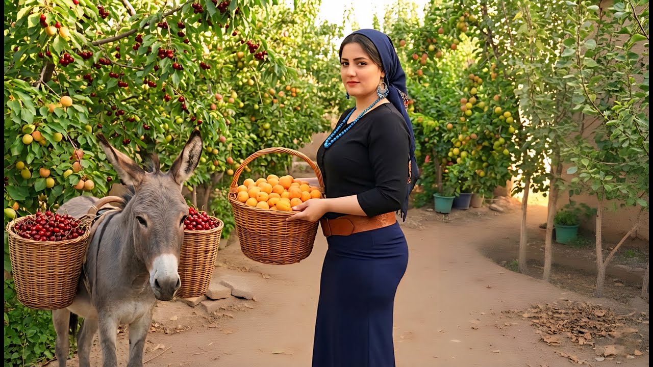 A day in the village with a nomad girl / How they live in the village
