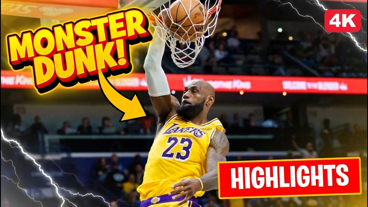 LeBron James REACHES ALL THE WAY BACK for INSANE Slam at 41! 😱👑 Lakers Highlight 2026