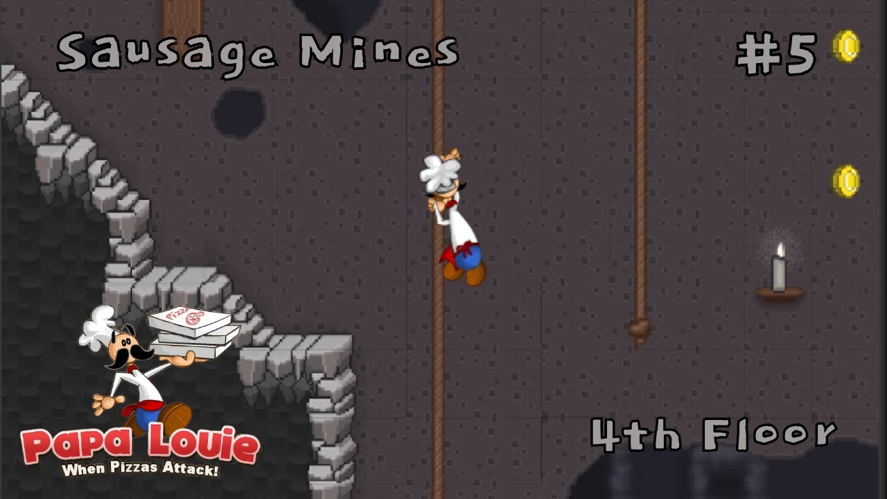 Papa Louie: When Pizzas Attack! - Sausage Mines - 4th Floor