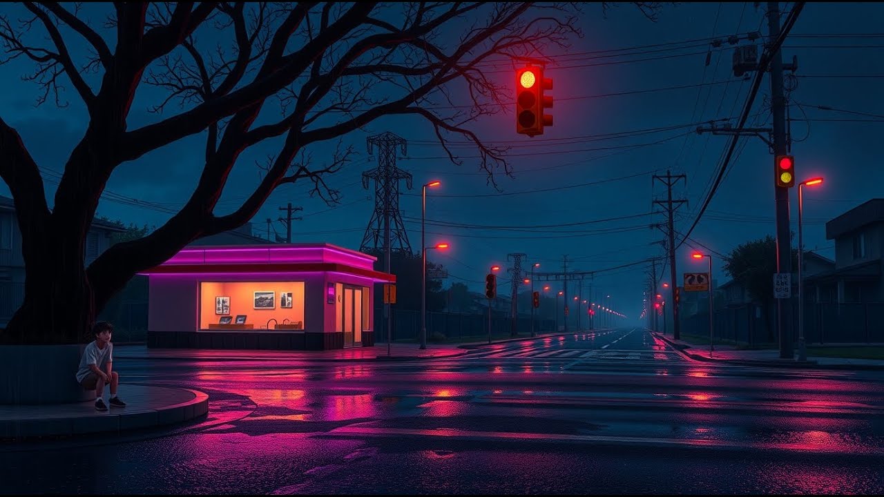 Silent Roads, Soft Rain, and Peaceful Thoughts — Japanese Lofi Night