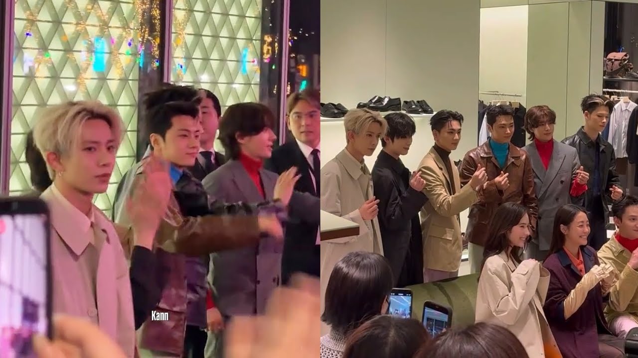 ENHYPEN at the Prada Store Grand Opening in Breeze Nan Shan, Taipei today