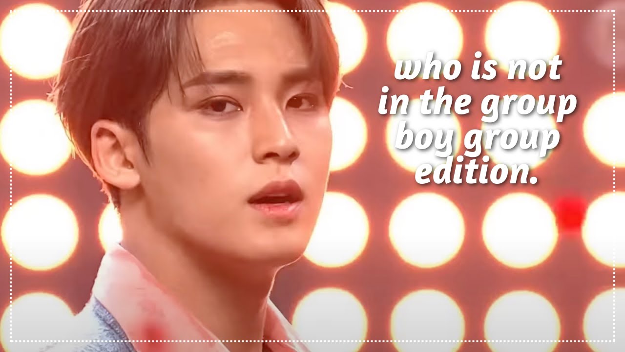guess who is not in the group game (kpop boy group edition!)