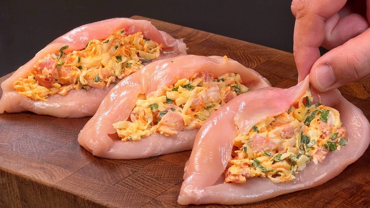 Was für eine wunderbare Idee mit Hähnchenbrust! Das perfekte Rezept für die Festtafel!