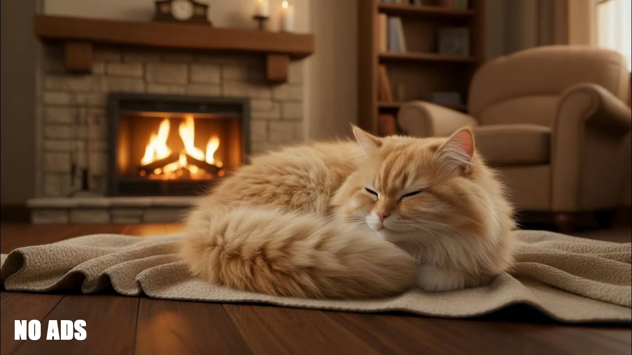 Peaceful Sleeping Cat 🐈💤 | Relaxing Animal Video for Stress Relief and Sleep