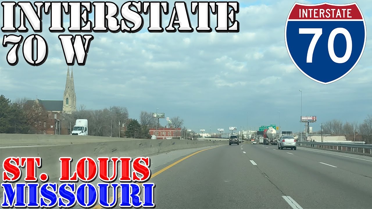 I-70 West - St. Louis - Missouri - 4K Highway Drive