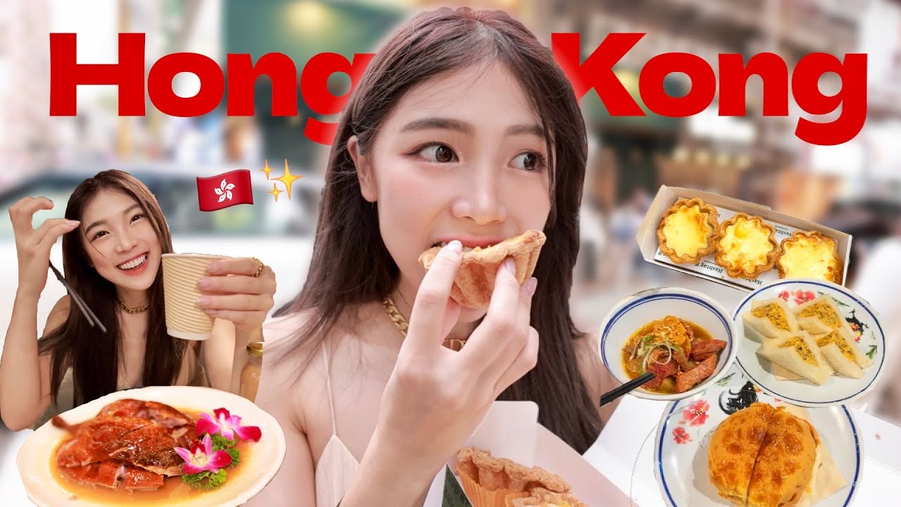 Hong Kong Travel Vlog ❤️ MUST EAT FOODS in Hong Kong 48hrs non stop eating!! 🤤