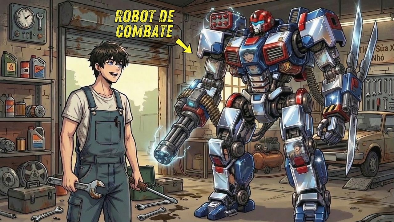 Un mecánico de motos eléctricas crea un robot de combate que hace temblar al mundo entero
