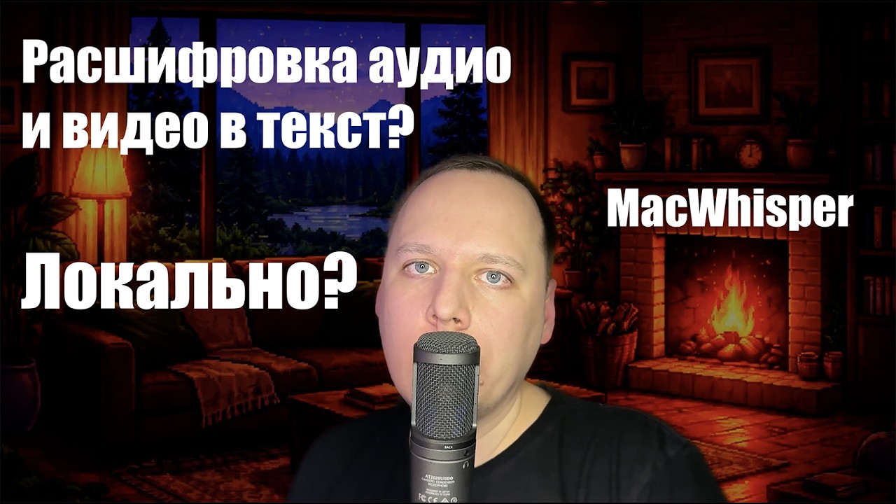 MacWhisper: расшифровка аудио и видео ЛОКАЛЬНО на Mac (без облака и интернета)