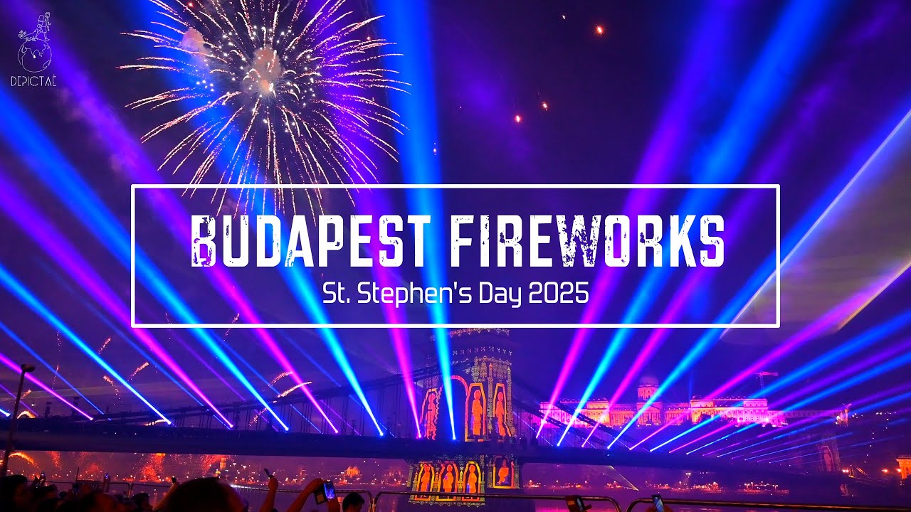 Budapest Fireworks 2025 in 4K | St. Stephen’s Day Celebration (20th August)