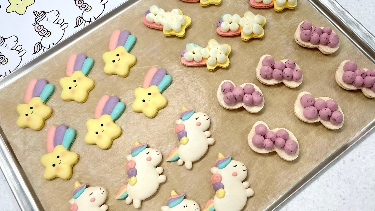 Единорог, Падающая звезда Macarons [САХАРНЫЕ БОБЫ]