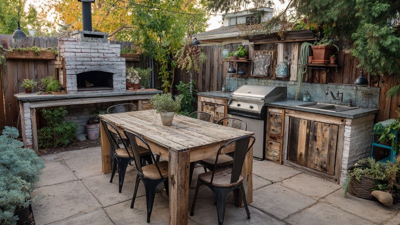 Crafting a Stunning Rustic Outdoor Kitchen in Small Spaces