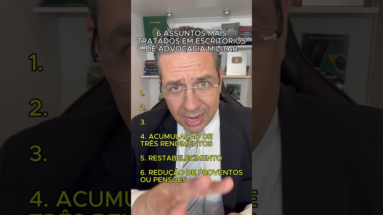 Os 6assustos mais tratados num escrit&oacute;rio de direito militar!