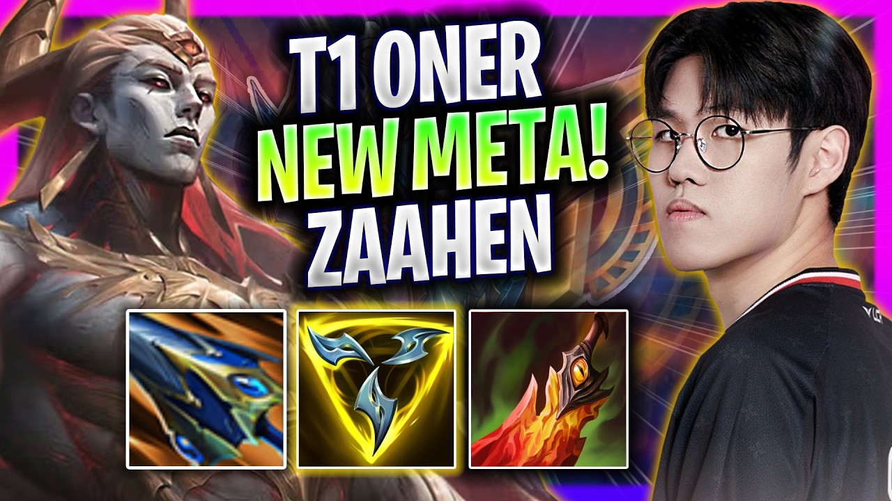 ONER CRAZY NEW META ZAAHEN JUNGLE! - T1 Oner Plays Zaahen Jungle vs Vi!