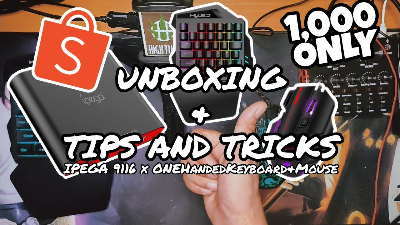 UNBOXING MOBILE GAMING SET UP | IPEGA 9116 x One Handed Keyboard & Mouse
