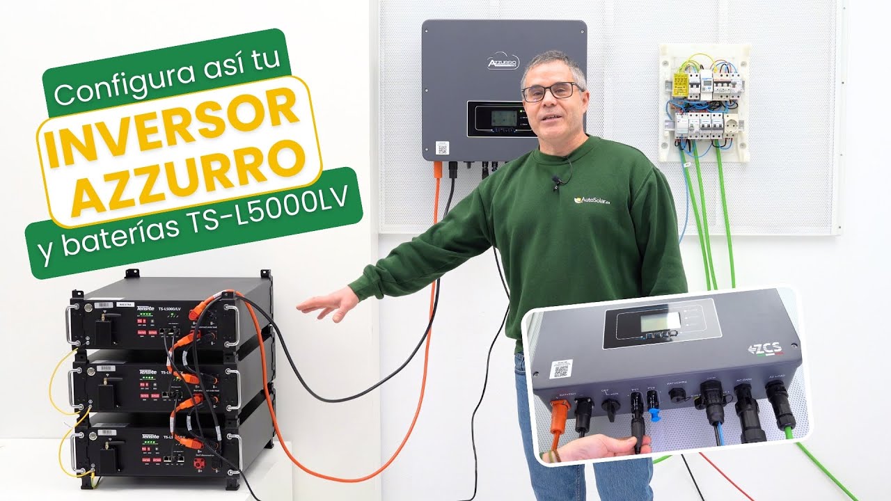 🛠⚙ Inversor Azzurro con Bater&iacute;as TS-L5000/LV | Conexi&oacute;n y Configuraci&oacute;n