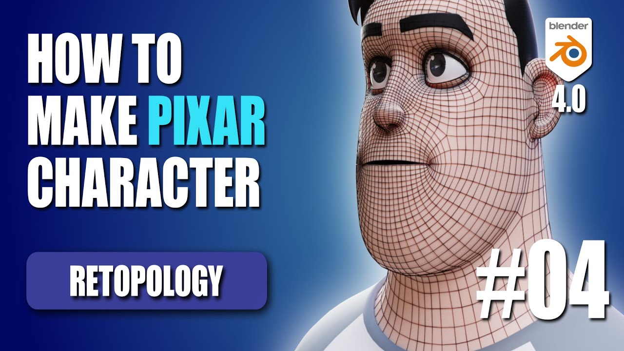 HOW TO make PIXAR character in BLENDER - Part 4