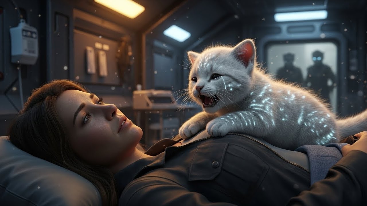 She Slept Calmly… Until the cat Cub on His Chest Cried: “You’re Awake! I Need You!”