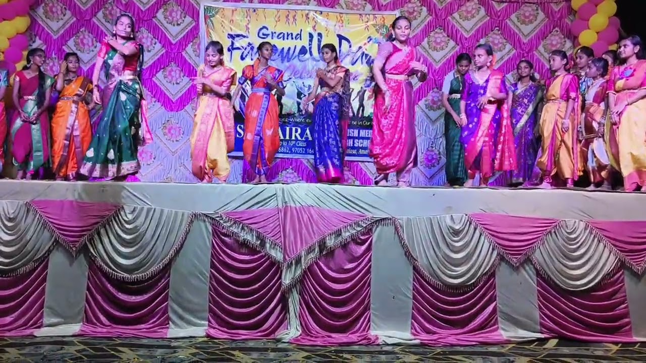 ###School siblings dance performance #farewell party#srisairam highschool#