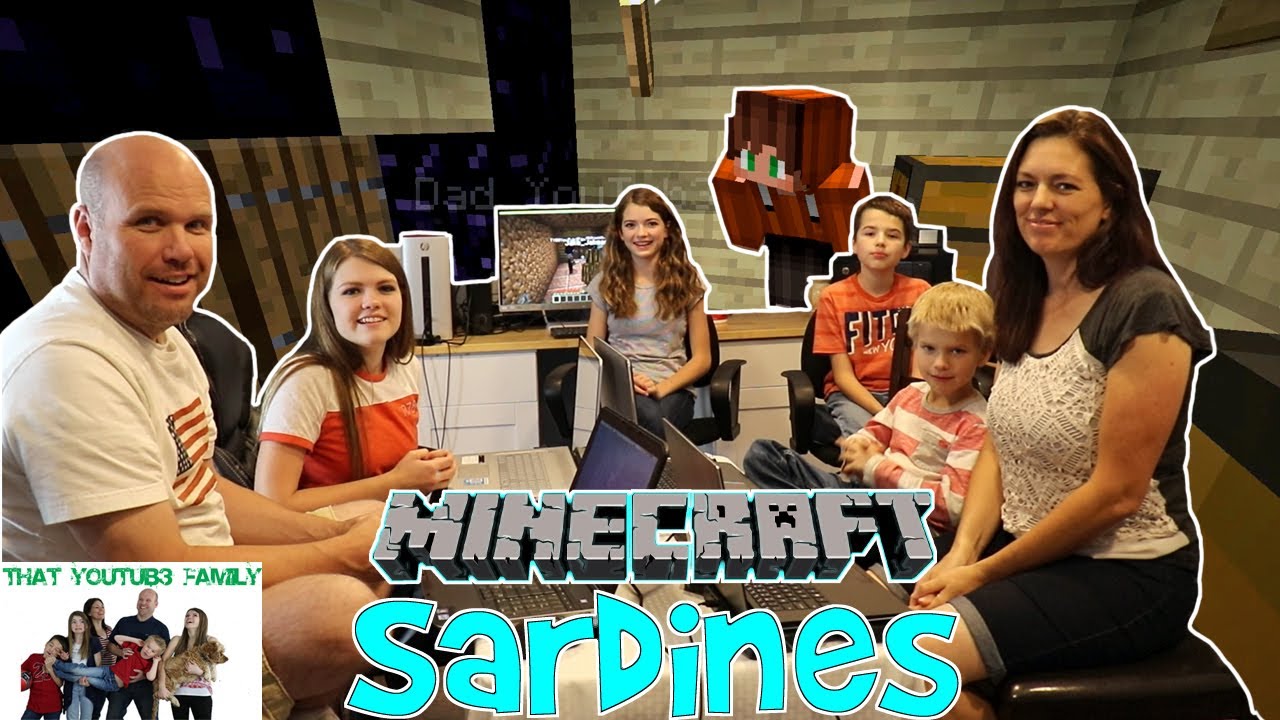SARDiNES Hide And Seek IN MINECRAFT - Who Hid The Best? / That YouTub3 Family Family Channel