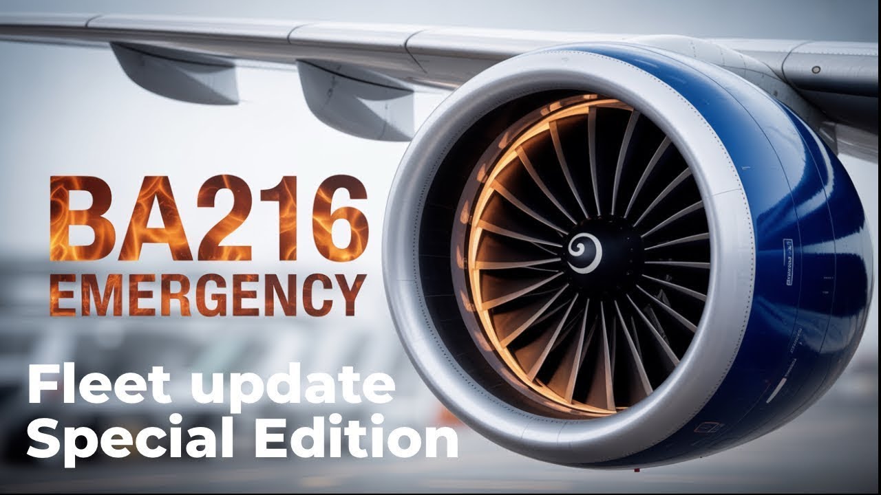 Emergency on BA216 - the response & BA fleet update corrections!