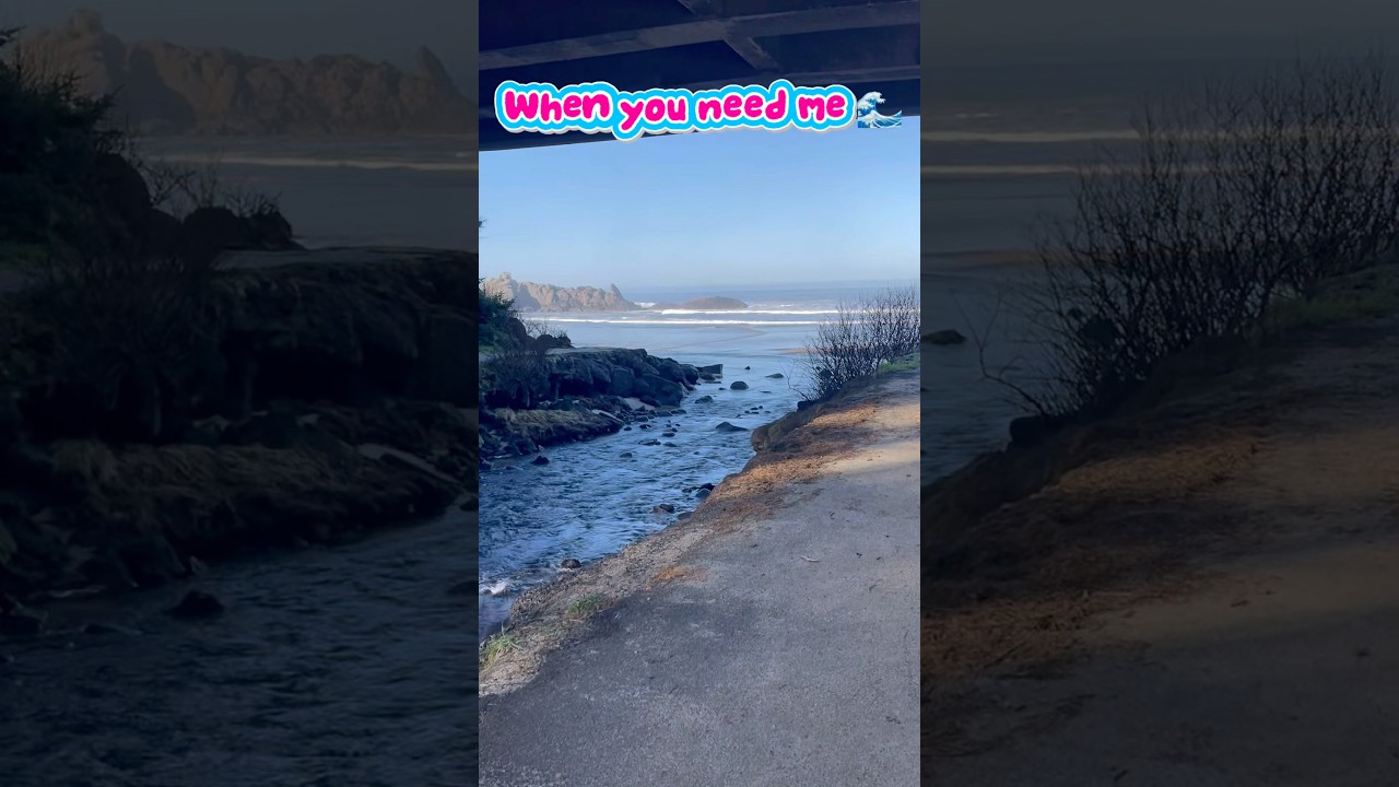 💗บรรยากาศดีมาก Oregon Coast Fogarty Creek Beach 