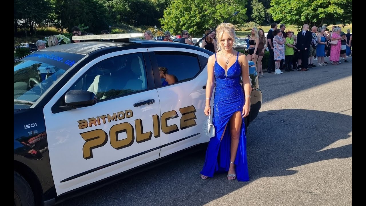 US Cop car in UK - Leah's Prom @ Beamish Hall