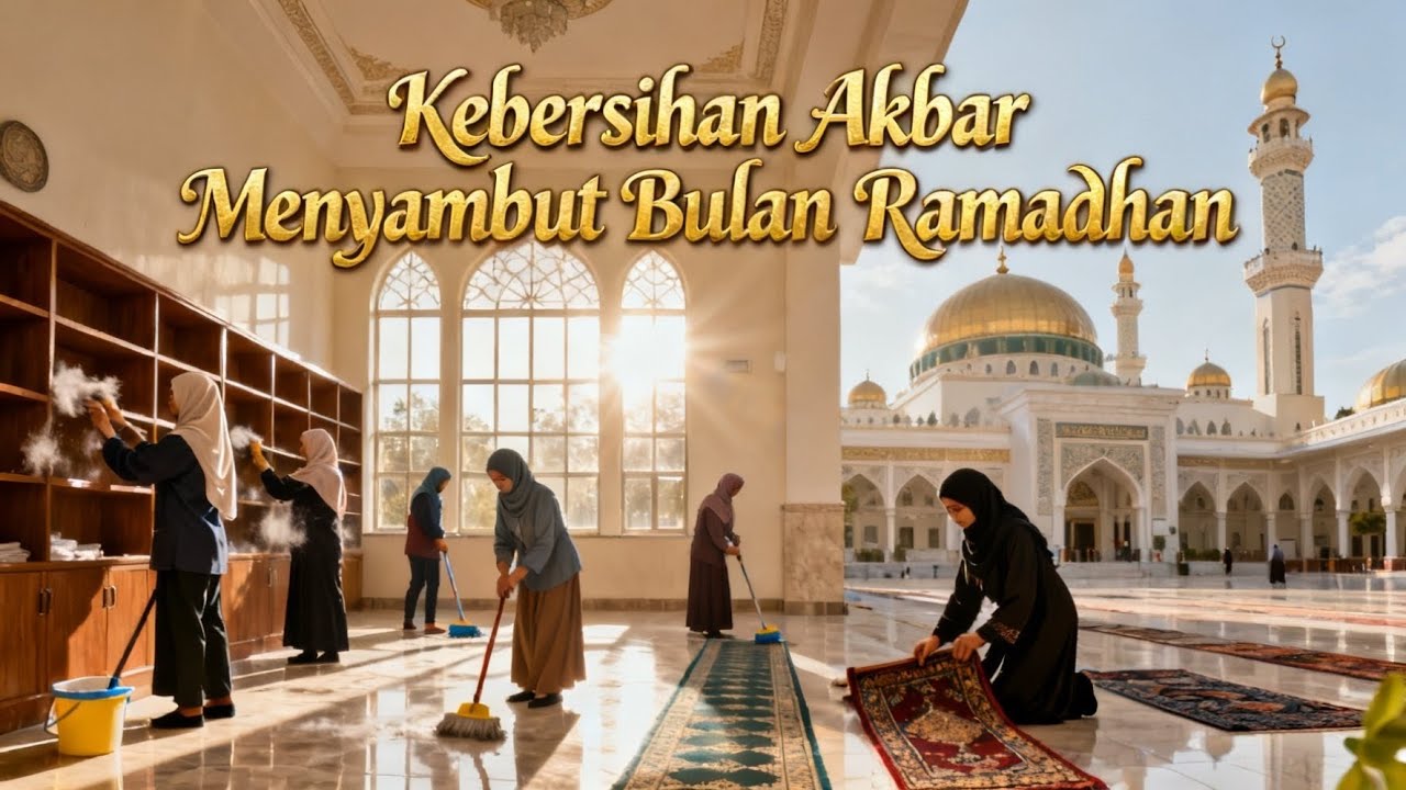 KEBERSIHAN AKBAR MENYAMBUT BULAN RAMADHAN 1447 HIJRIAH || SANTRI PUTRA PUTRI PP RIYADHUL ALIYYAH