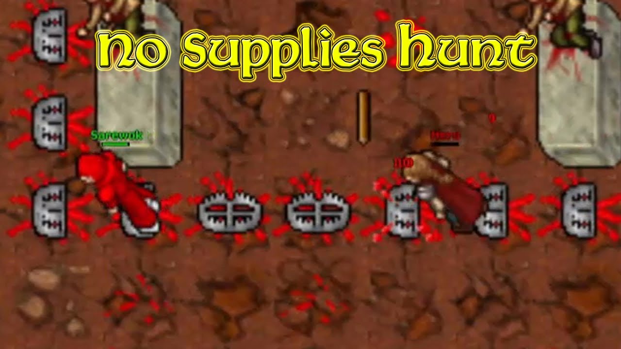 How to Hunt Heroes With Almost No Supplies! (Trimera 2006 - RL Tibia 7.6) Sarewok