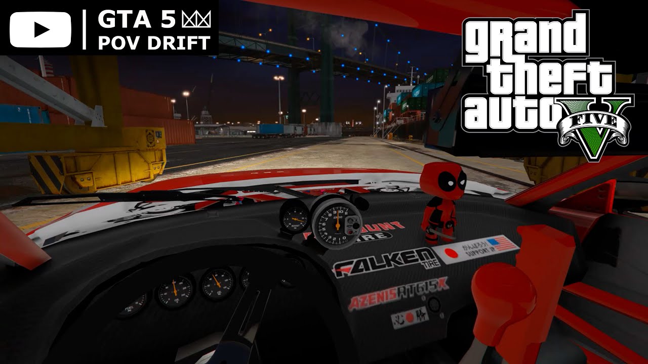 Nissan 240SX S13 by Dai Yoshihara | GTA V First Person Driving | POV Drift with STEERING WHEEL