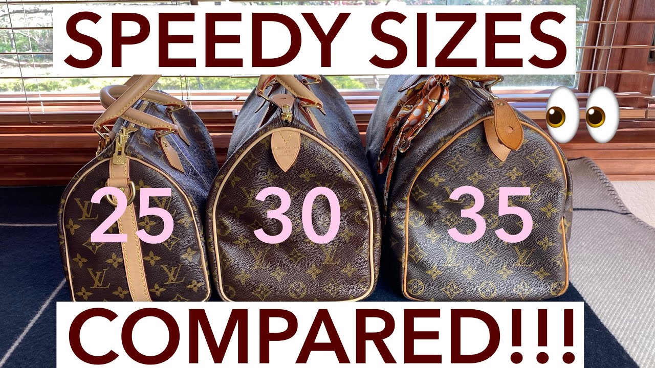 LOUIS VUITTON SPEEDY SIZE COMPARISON | 🧡classic 25 vs 30 vs 35 | which is best for you??