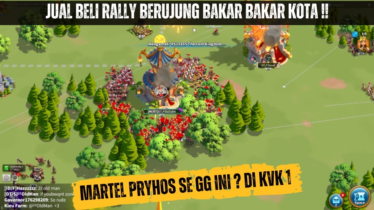 KVK 1 NYA KERAS MARTEL PRYHOS 5511 JADI GARISON GGWP ! | ZERO KOTA NYA LANGSUNG SWARM !!