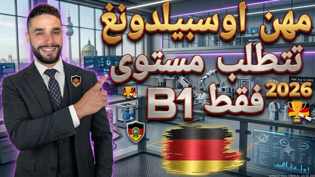 مهن أوسبيلدونغ مطلوبة في المانيا تتطلب مستوى لغوي B1 فقط: الراتب و مستقبل هذه المهن