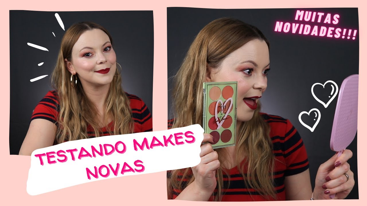 Testando Makes Novas | Paleta de Sombras, Batom | Juliana Moreira