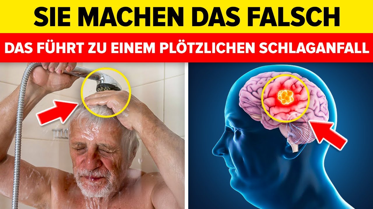12 T&ouml;dliche Fehler beim Duschen nach 65 &ndash; die zum SCHLAGANFALL f&uuml;hren!