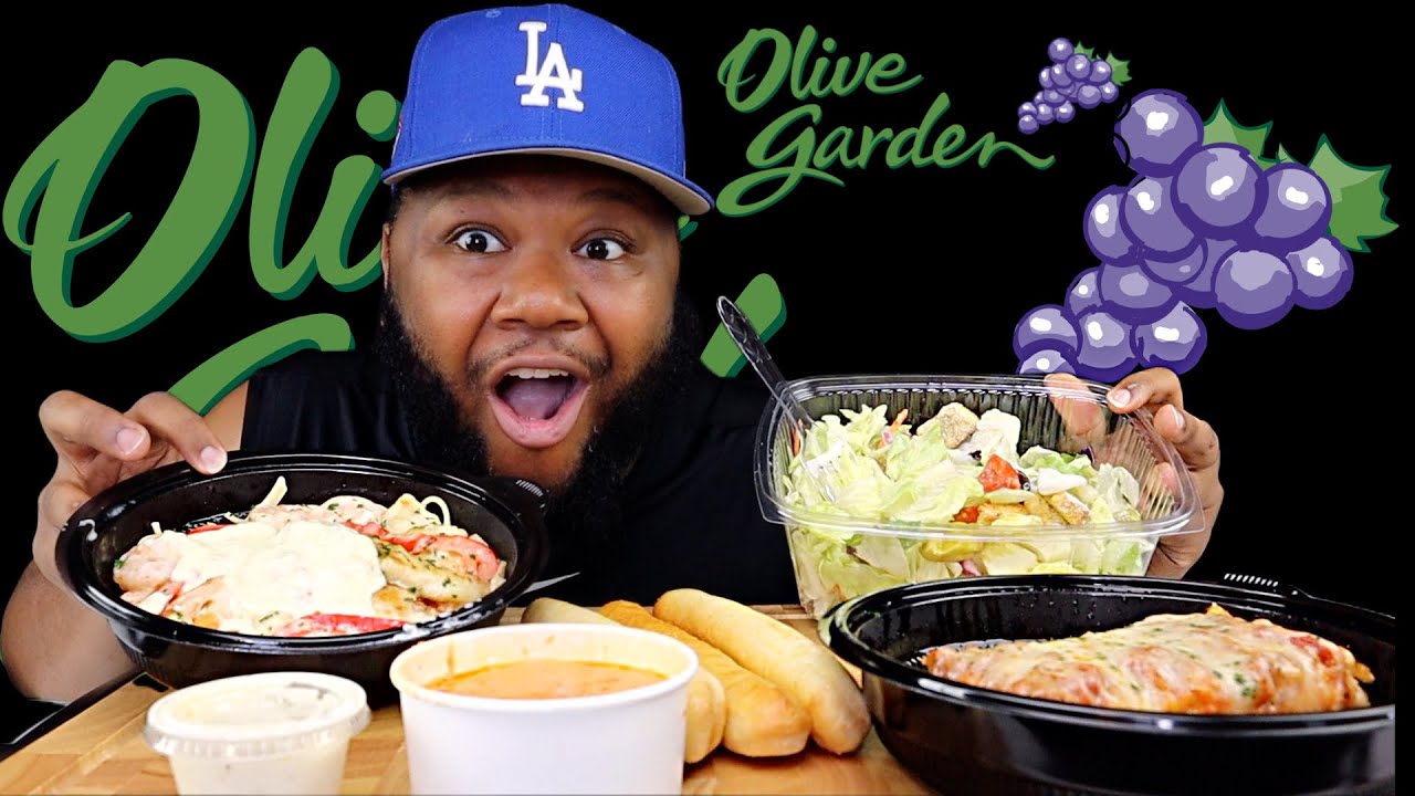 OLIVE GARDEN MUKBANG | FLAVASBYDAMEDASH