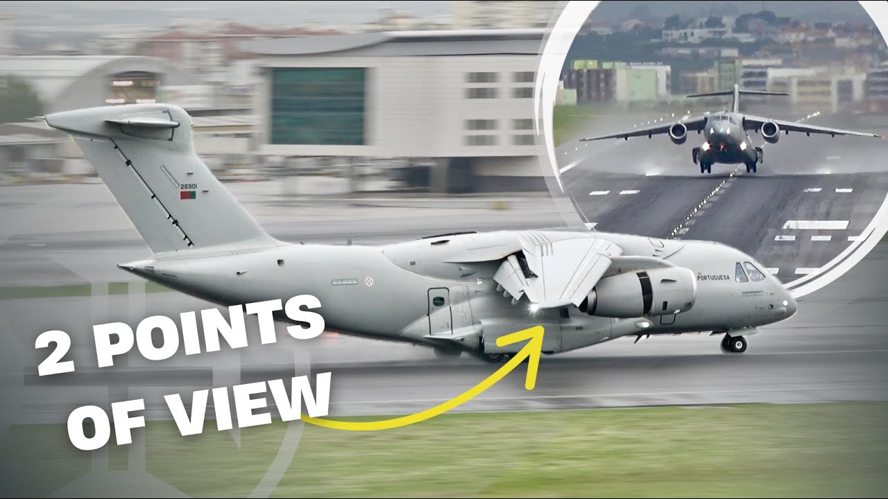 Incredible! EMBRAER KC-390 Portuguese Air Force Landing & Takeoff at Lisbon Airport